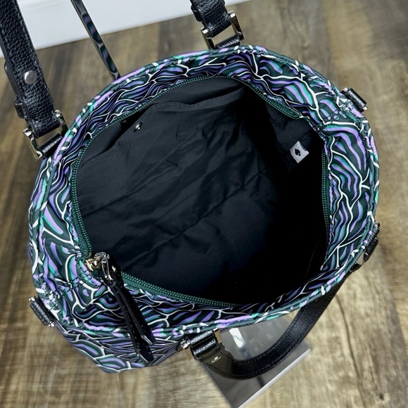 Kate Spade Pineforest Taylor Party Bubbles small purple nylon crossbody tote - Picture 5 of 7